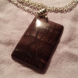 Beautiful Genuine “Picture Jasper Stone” pendant